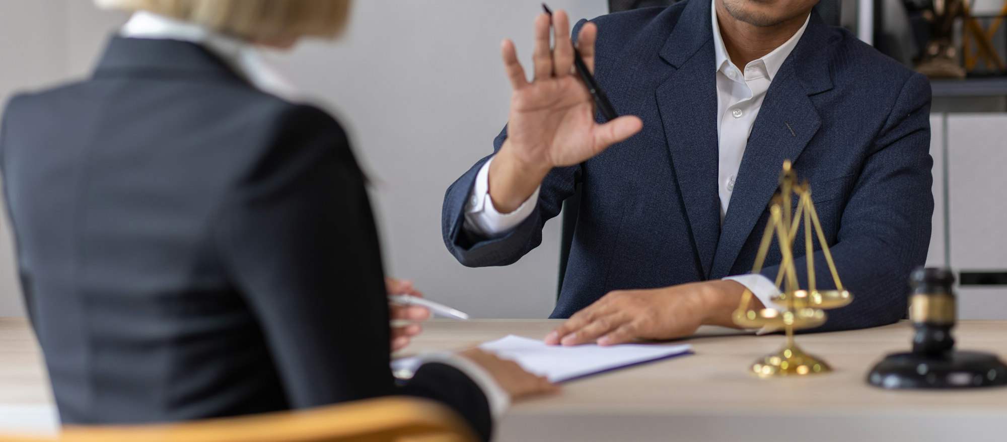 Employee completing a compliance training